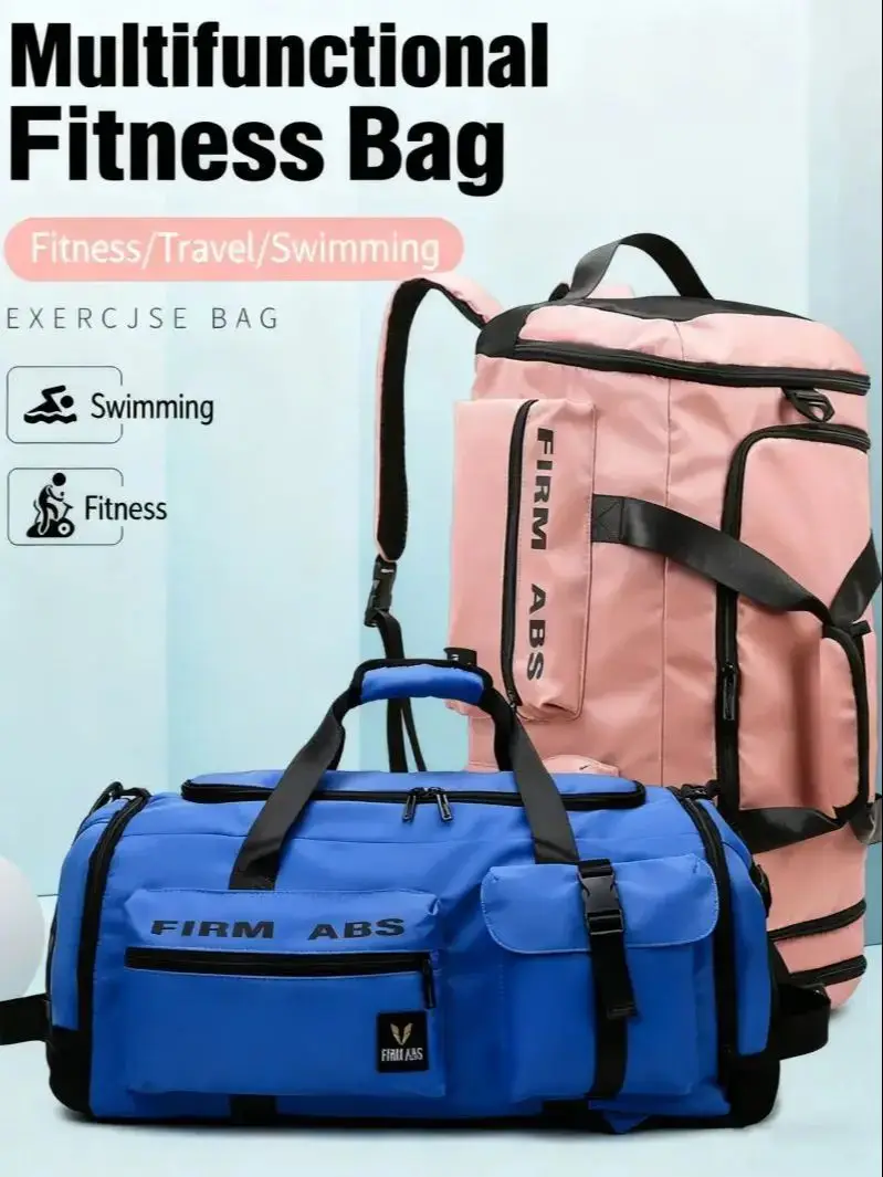 Portable Tennis Bag Travel Fitness Clothing Court Bag Tennis Racket Bag with Shoe Compartment Comfortable Racket Bag