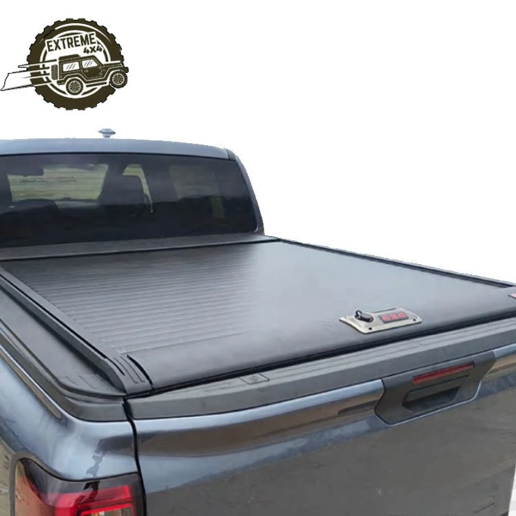 

Alloy Electric Tonneau Cover for Pickup Retractable Roller Shutter Lid with Locking & Waterproof Function