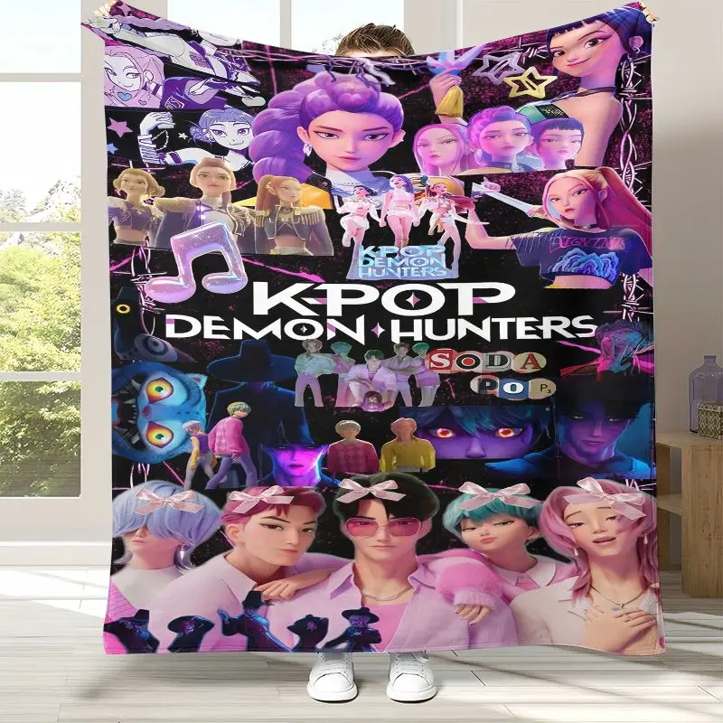 Kpop Kpop D-Demon H-Hunters Girl Cartoon Soft Flannel Throw Blanket,Cozy Warm Blanket for Bed,Sofa,Living Room,Picnic,Home Decor Gift - Aliexpress Deal