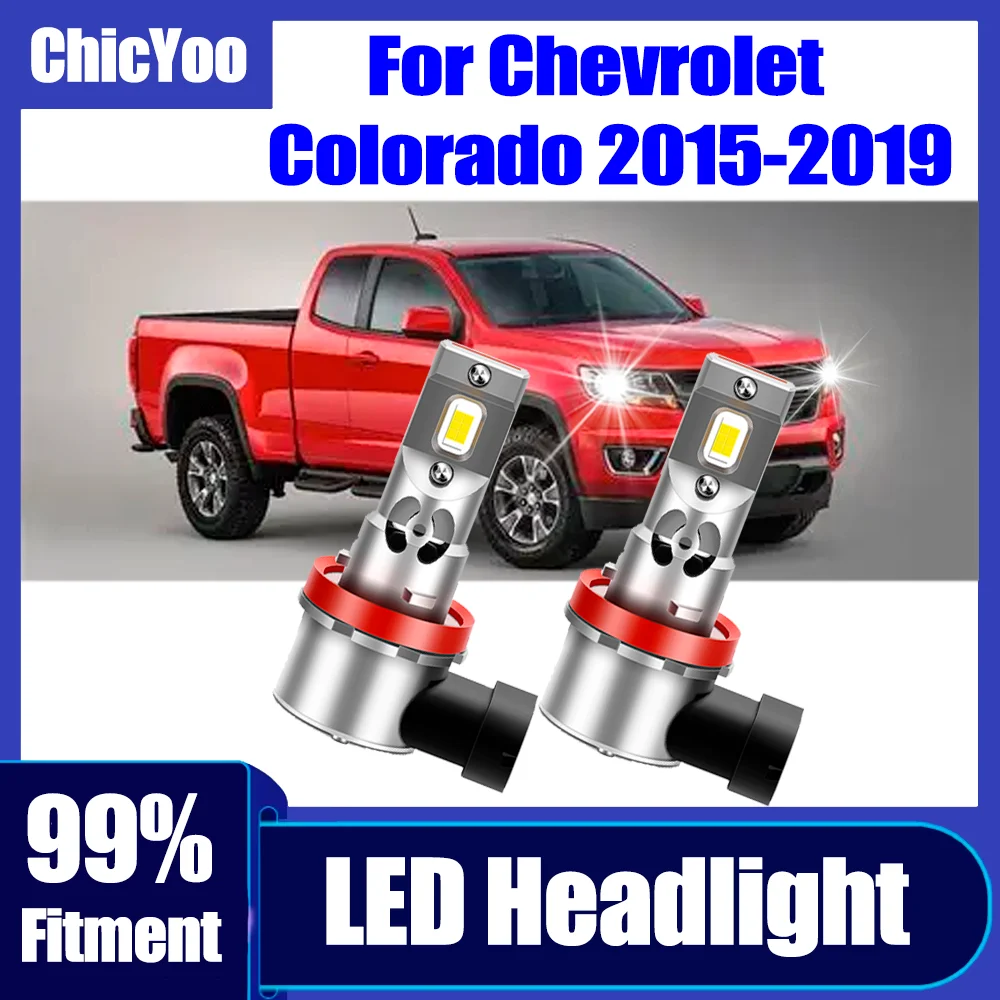 

2PCS Canbus No error Car LED Headlights 150W High Power 6000K White Super Bright Car Light 12V For Chevrolet Colorado 2015-2019