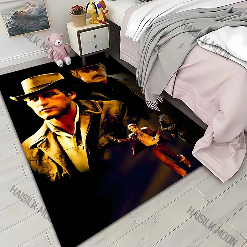 1PC Two hat-wearing men running Carpet for Living Room Bedroom Sofa Home Decor Rus Non-slip Floor Mat Luxury Gift