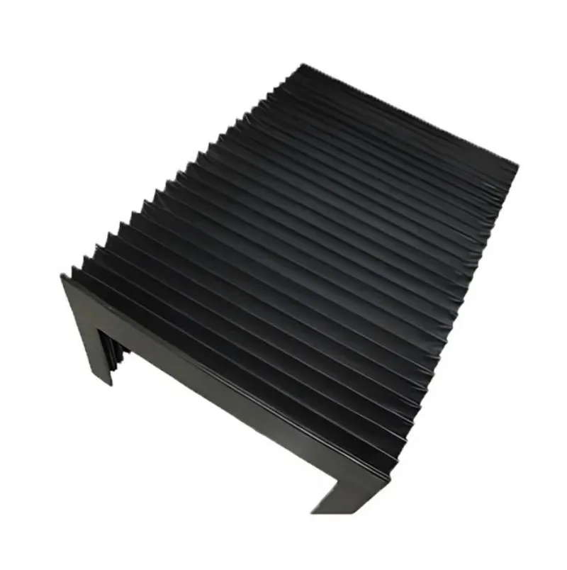 Black and white fiberglass nylon bellows shield for numerical control machine tools
