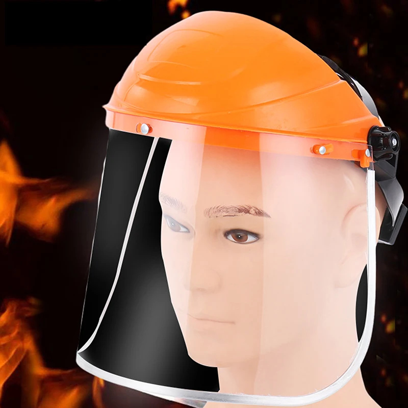 Protective Mask Adjustable Transparent PVC Anti-Saliva Dustproof Faces Shields Screen Spare Visors Eye Protection Face Mask