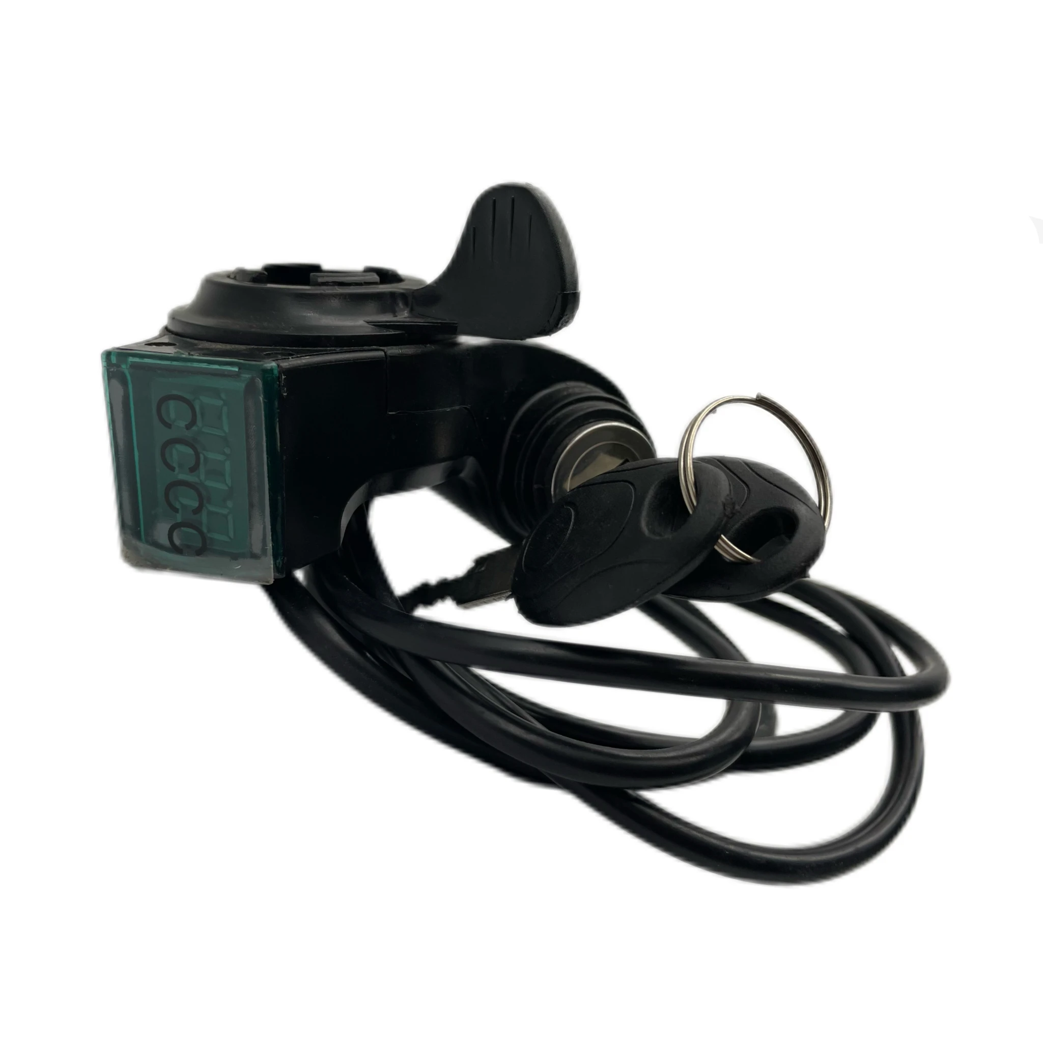 Electric Scooter Thumb Throttle Upgrade Kit with Switch Power Key Lock for Dualtron Thunder DT3 Raptor Accelerator Modification