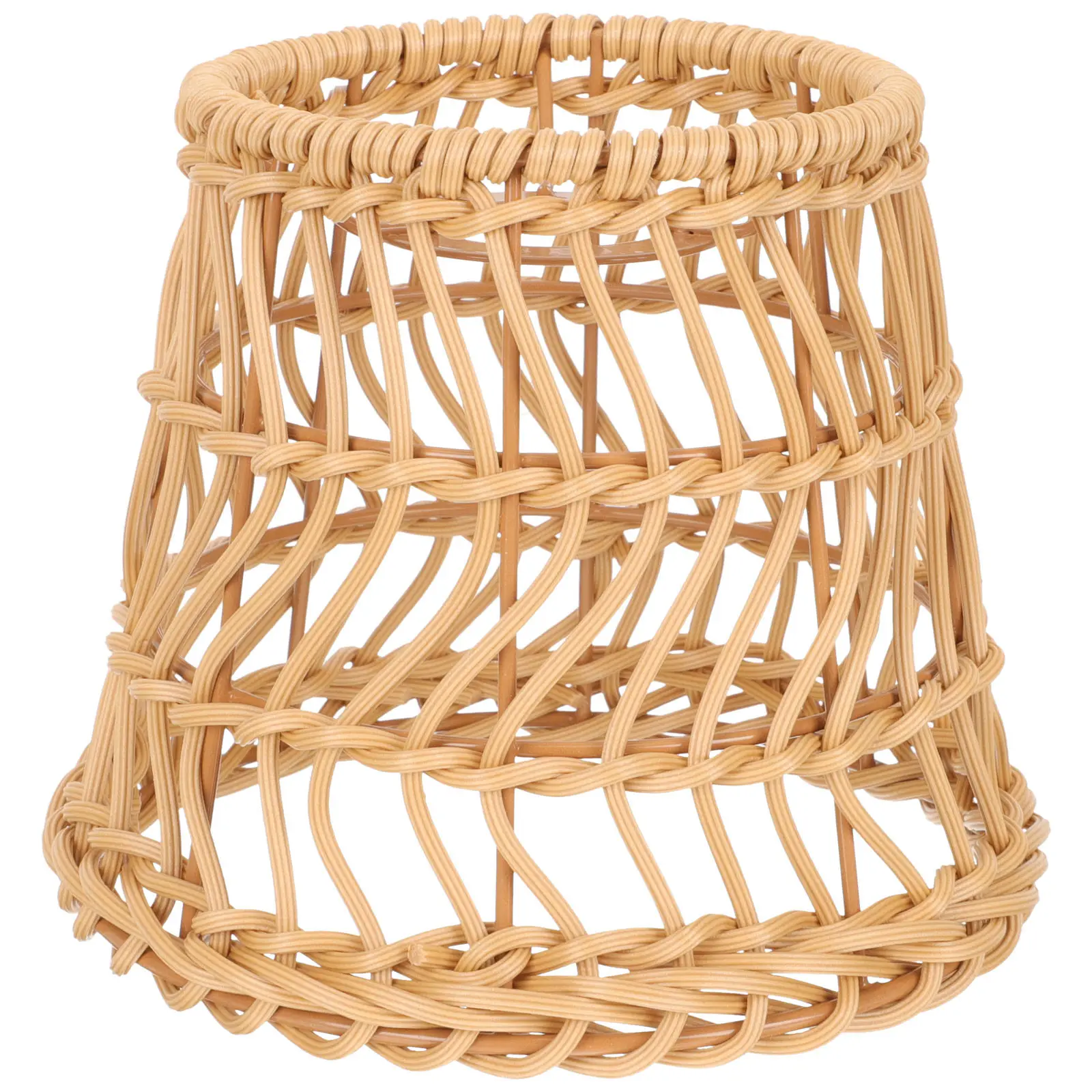 

Woven Lampshade Rustic Lamp Cover Decorative Light Cover Replacement Lamp Shade for Home Office Restaurant Cafe