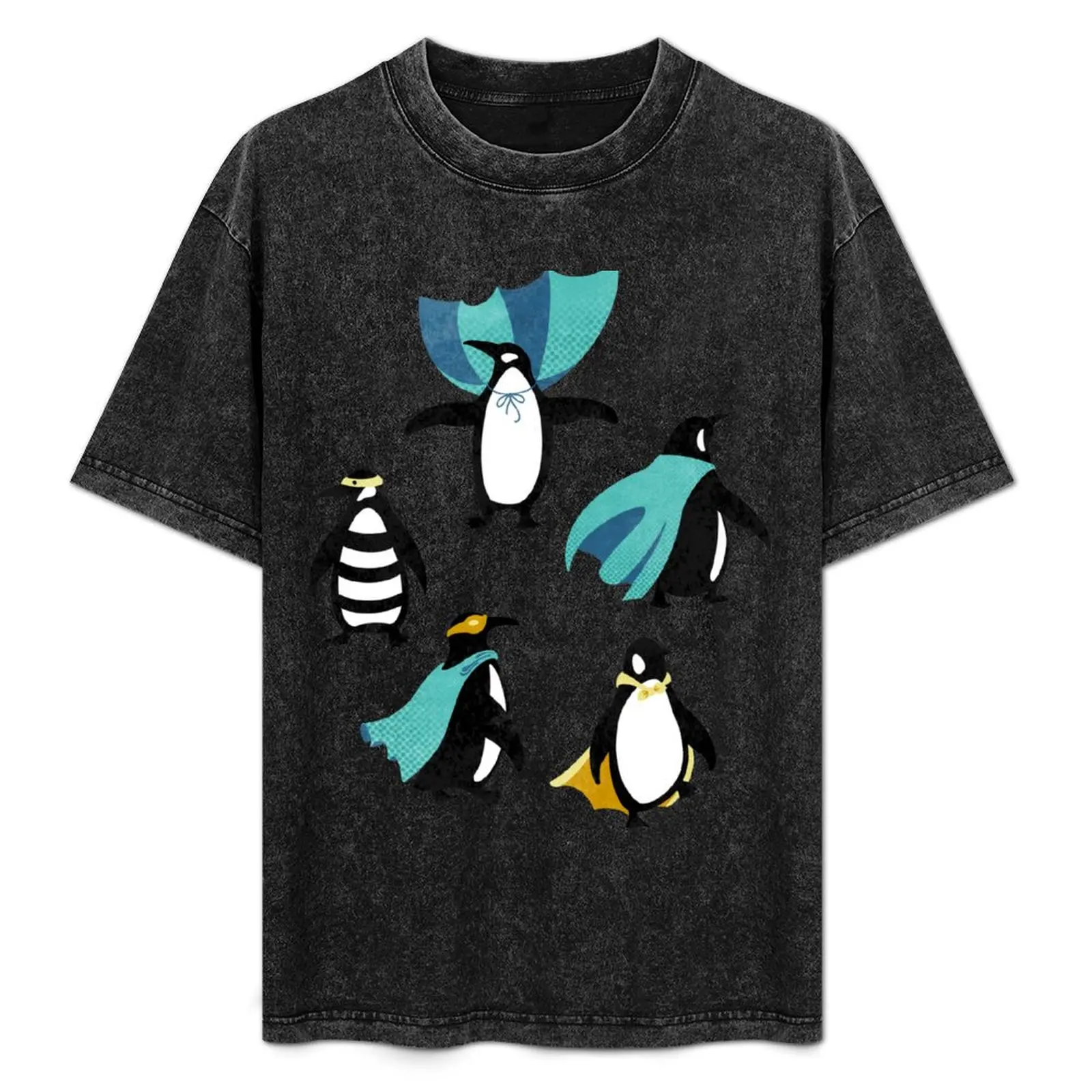 

Awesome Penguin Power T-Shirt Novelty Graphic Tee Shirt