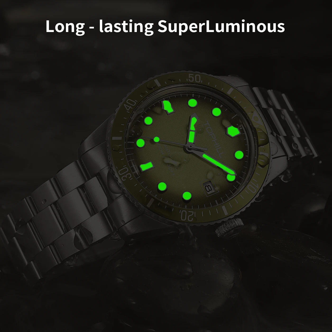 TOPHILL Mechanical watch Men's Watches  Business Watches NH35 Automatic Movement  watch Dive watch men