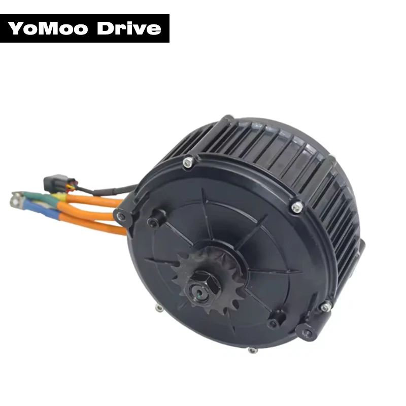 QS165 V2 5000W 72V 35H PMSM Mid Drive Motor Hall Version with Sprocket for E-Motorcycle