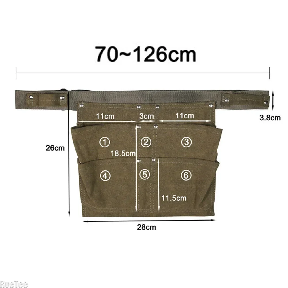 Carpintaria lona de alta qualidade ferramenta cintura eletricista saco organizador saco de ferramentas de jardim multi-bolso jardim