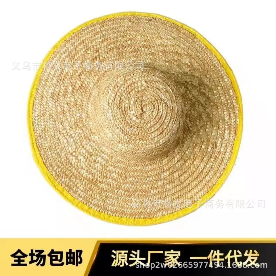 Wide Brim Straw Sun Hat For Men Women Summer Uv Protection Waterproof Windproof Breathable For Outdoor Working Farming Gardening