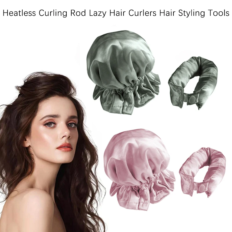 Heatless Curling Rod No Heat Hair Curler Silk Curls Soft Hair Rollers Sleeping Headband Lazy Hair Curlers Hair Styling Tools