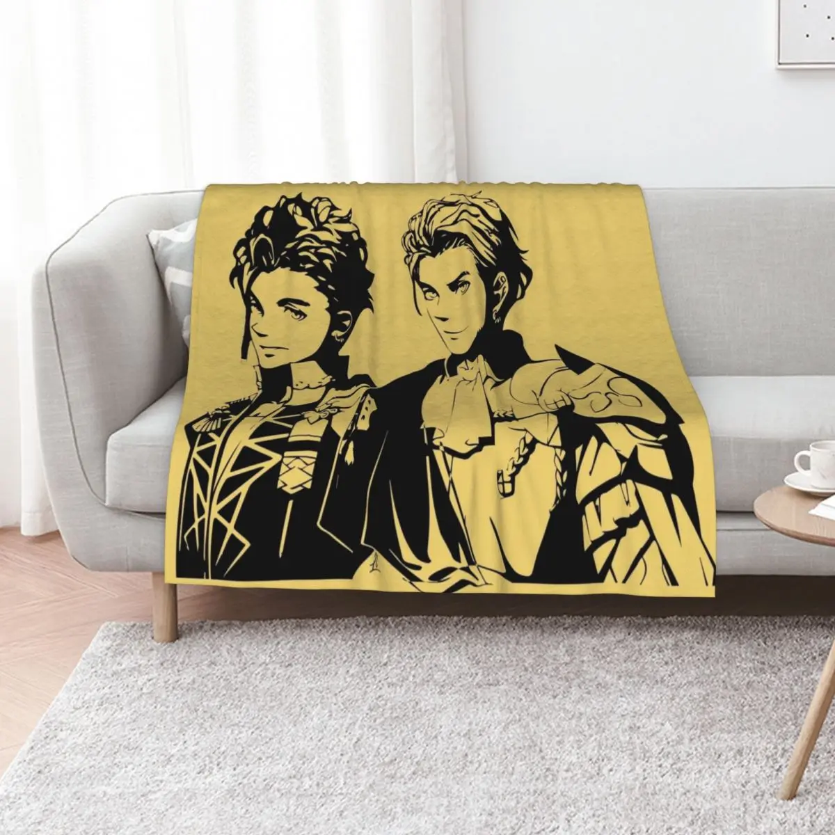 Claude Fire Emblem Three Houses - Pre & Post Time Skip Throw Blanket Retros Furrys Polar Luxury Thicken Blankets