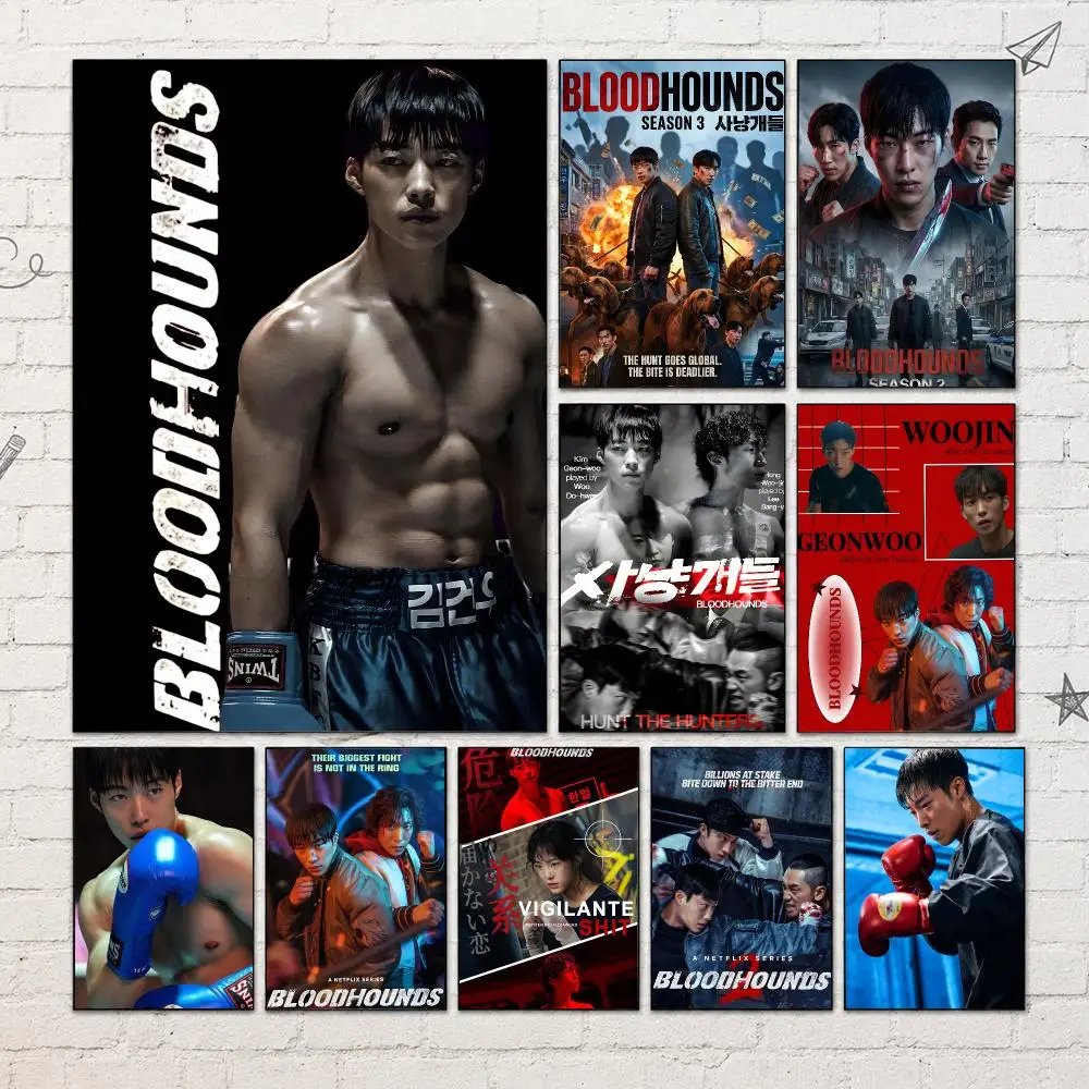 TV Series B-Bloodhounds Poster PP Self-Adhesive Waterproof Wall Decor for Bedroom,Living Room,Dorm,Bar Aesthetic Decor Gift