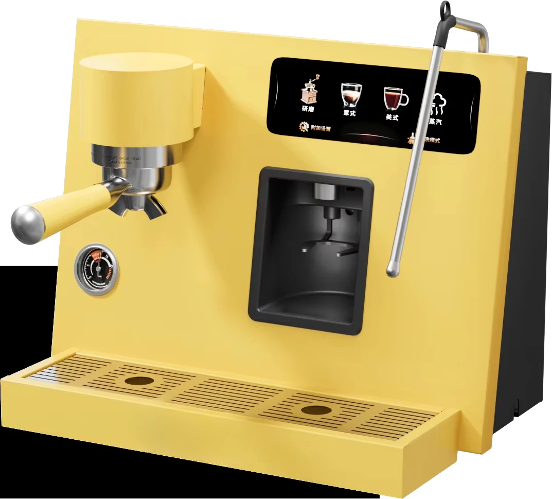 

vEspresso Coffee Machine Maker Grinding and Extraction 1600W Build-in Semi-automatic