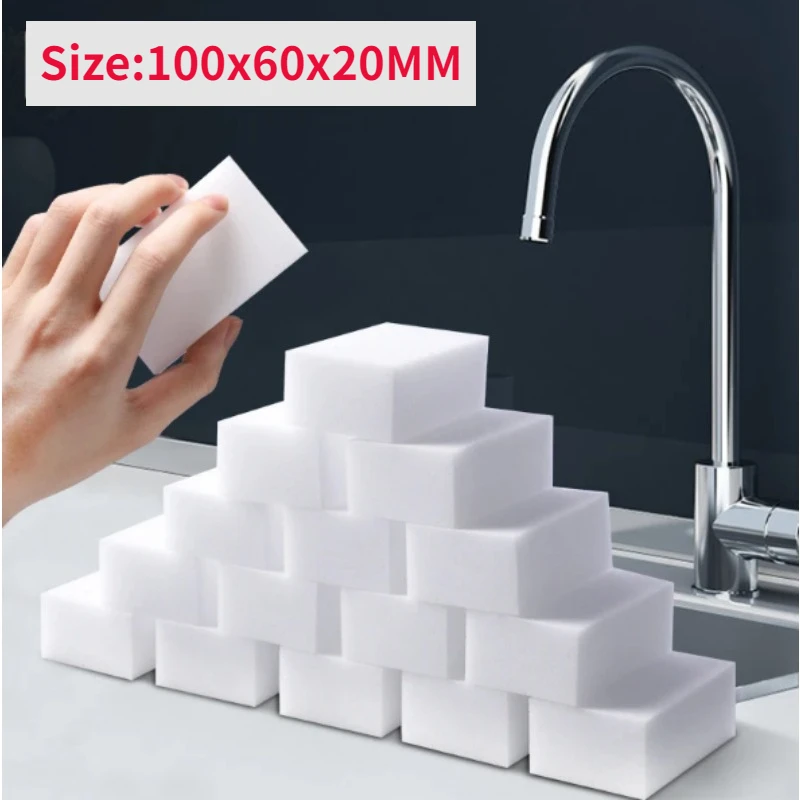 

Magic Sponge Eraser White Melamine Sponge Cleaning Sponge for Kitchen Office Bathroom Cleaner Cleaning Tools 100x60x20mm