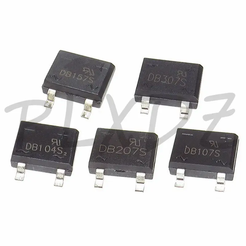 10PCS DB107 DB104 DB105 DB106 DB157 DB207 DB107S DB104S DB105S DB106S DB157S DB207S DIP SOP 1A Ponte raddrizzatore stack