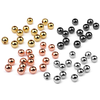 3 5 6 8mm Stainless Steel Round Beads Loose Spacer Beads Ball for Jewelry Making DIY Bracelets Findings Accessories
