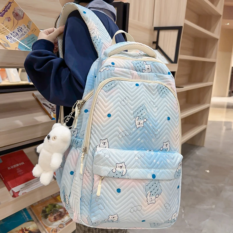 جديد أنثى الموضة قدرة عالية مقاوم للماء حقيبة ظهر للكلية العصرية المرأة محمول الحقائب المدرسية لطيف فتاة السفر حقيبة كتب باردة #1