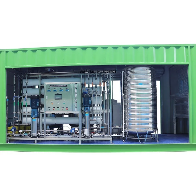 Containerized Seawater Desalination Plant, Container RO System for Brackish Water Desalination, Water Treatment Machinery