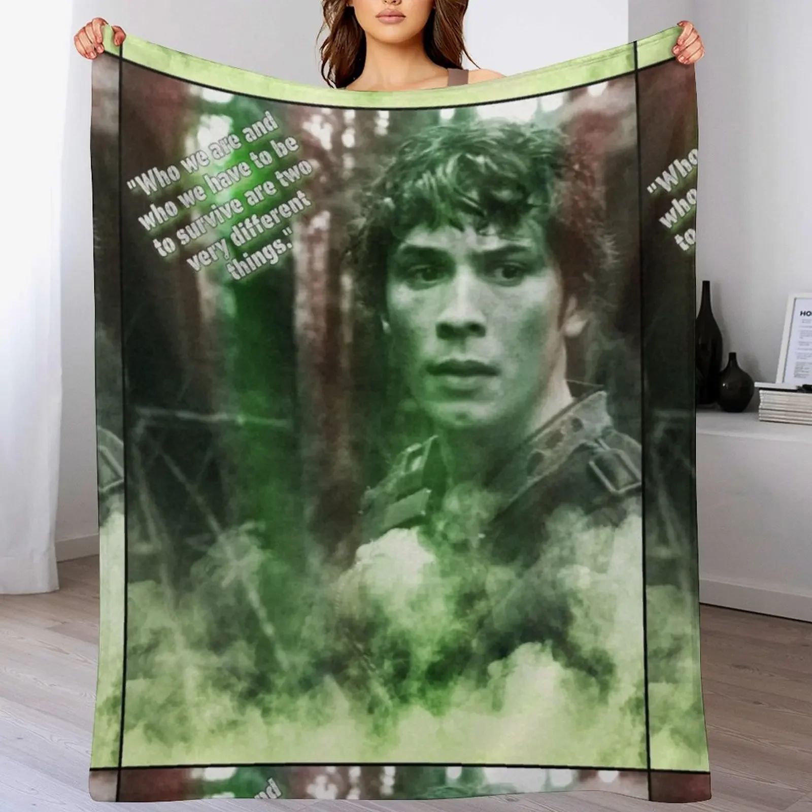 

Bob Morley Survival Art Throw Blanket Lightweight Warm Blanket for Travel Camping