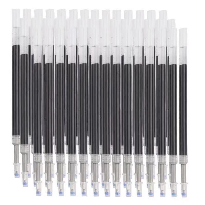 10/50 Pack Click Gel Pens 0.5mm Black/Blue/Red Refill Ink School Office Writing Ballpoint Pen Exam Supplies Stationery