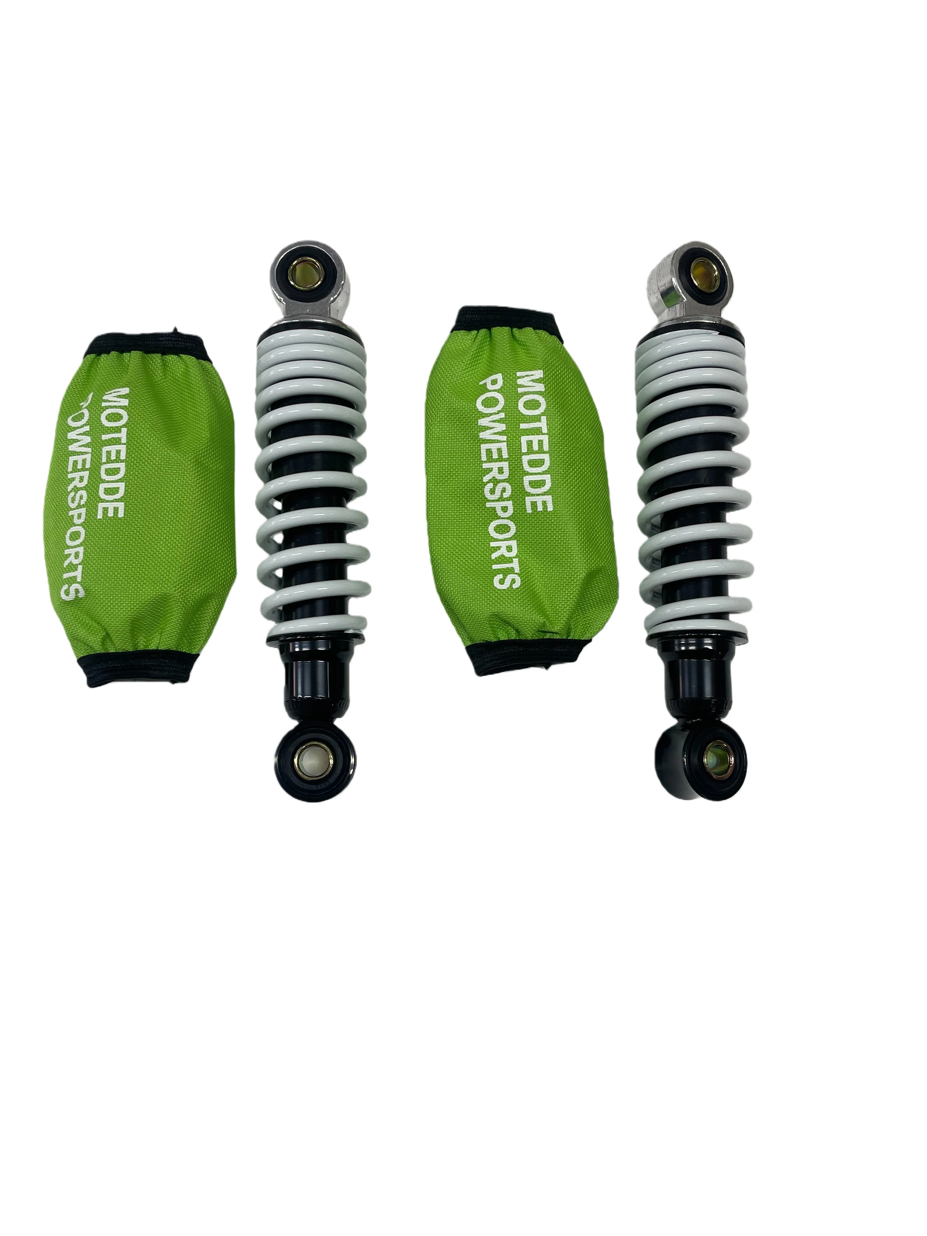 Motedde 1 Set Front Shock Absorber White Spring Fit Polaris Outlaw 50 2008-2019 Predator 50 2007 OEM replacement 0453873