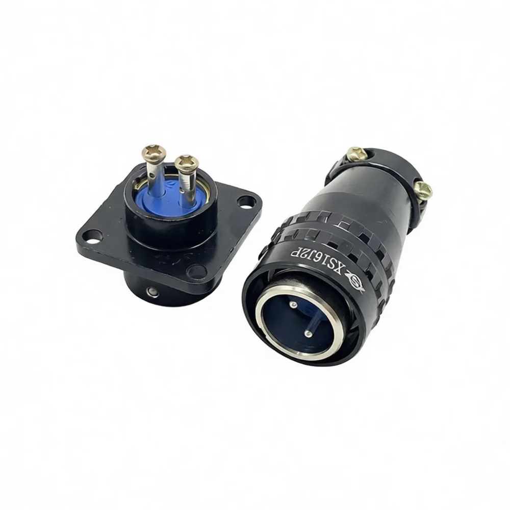 XS16 Aviation Connector Plug Socket Industrial 2Pin Electrical Fitting Adapter For Thermocouple Wiring And Maintenance Projects