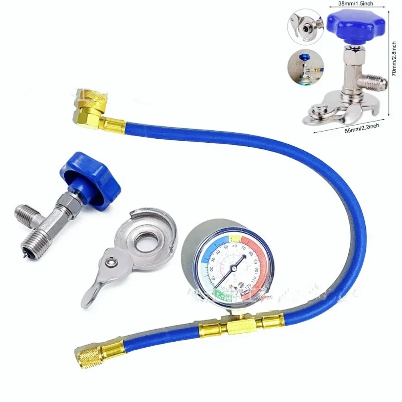 350PSI re inflation measurement hose metering valve refrigerant pipe R134A R12 R22 automotive air conditioning accessories hose