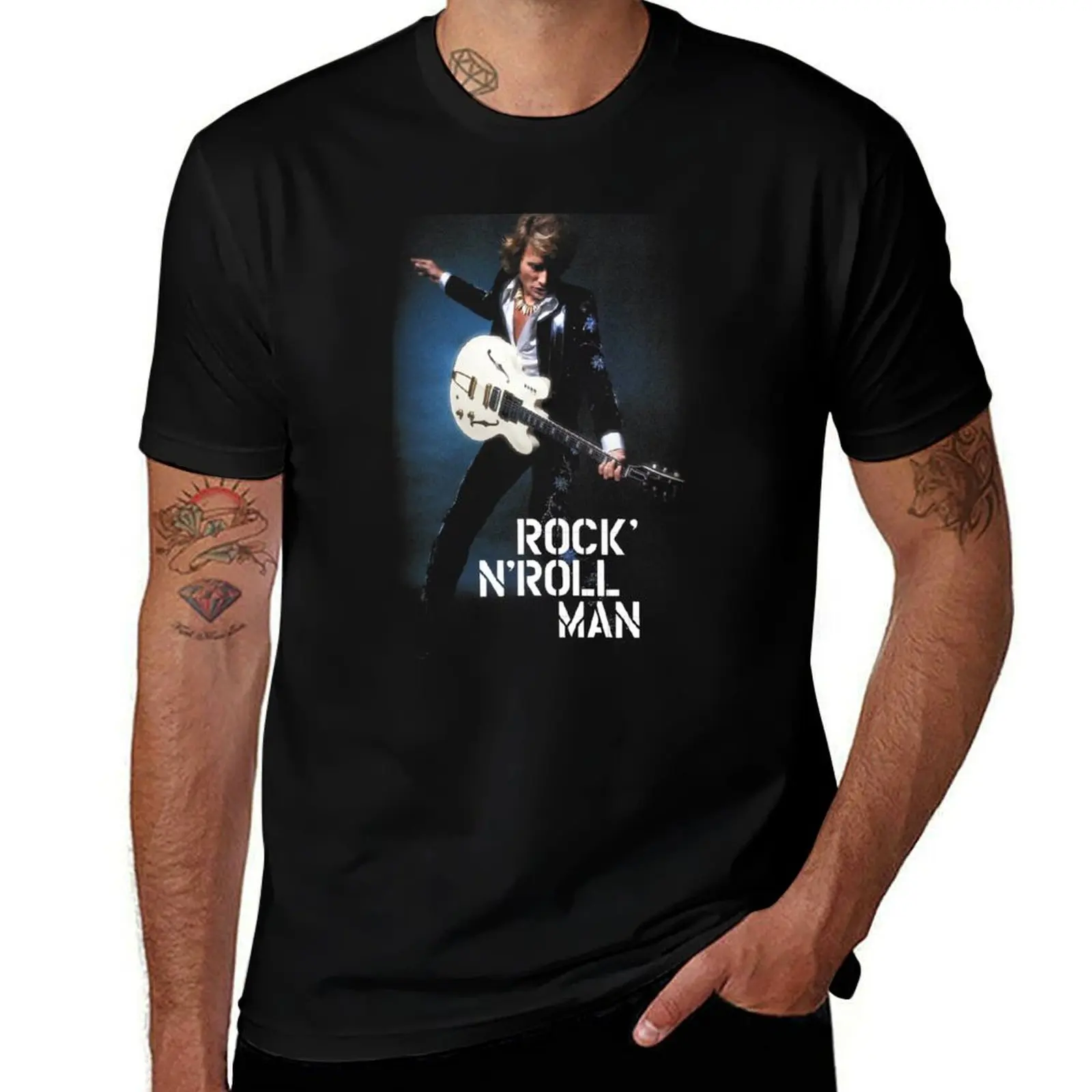 

ROCK N ROLL MAN T-Shirt t shirt man cotton t shirts for man graphic tees T-Shirt