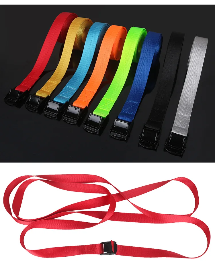 1 inch Tie Down Straps Length Customizable Multi Color Available - Suitable for Car Cargo Bike Motorcycle Canoe etc 1 meter