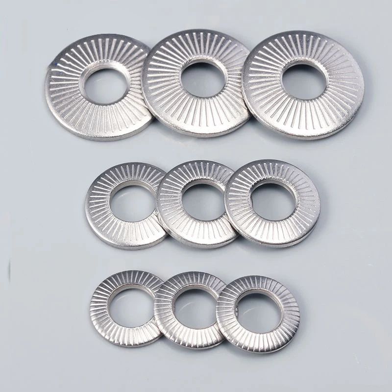 10/20/40/80Pcs 304 Stainless Steel Anti Slip Washer Flower Toothed Saddle Shaped Lock Washers Pad M3 M4 M5 M6 M8 M10 M12