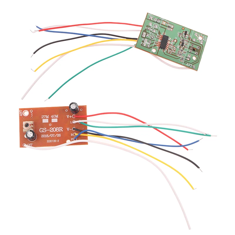 1Set Circuit Board 40M 4CH PCB Receives Controller Module RC Car Accessories DIY RC Airplane Remote Control Toy