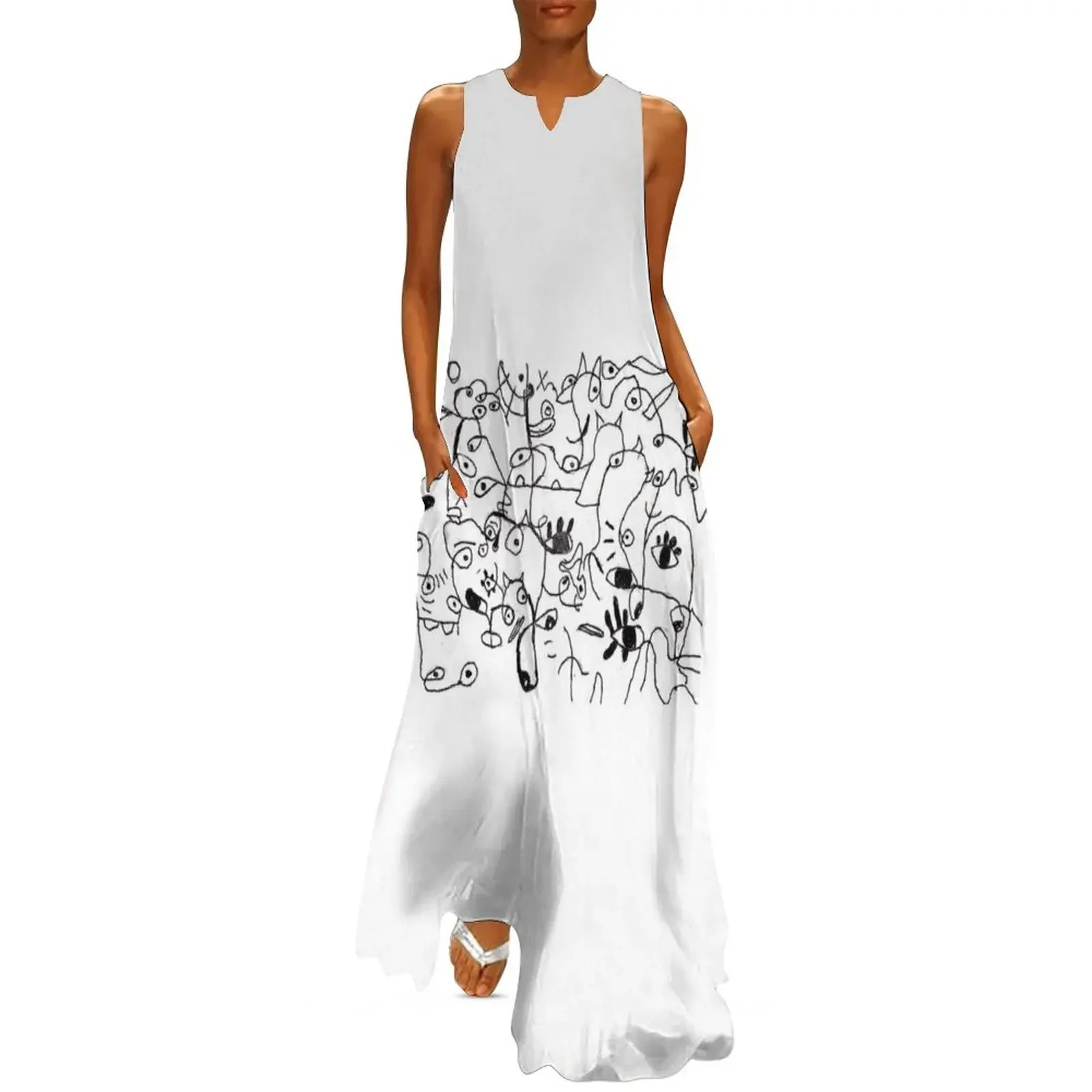 

Abstract faces Long Dress prom dresses 2025 summer dress woman 2025 dresses for women luxury evening dresses 2025 Dress