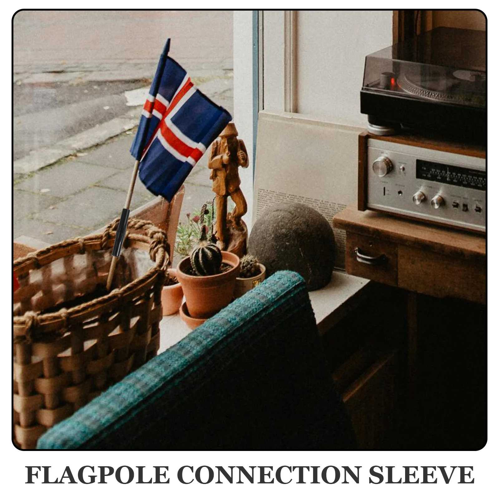 

10pcs Flagpole Connection Sleeve ABS Material 6mm Diameter Easy Install Flagpole Joints Coupler Outdoor Signage