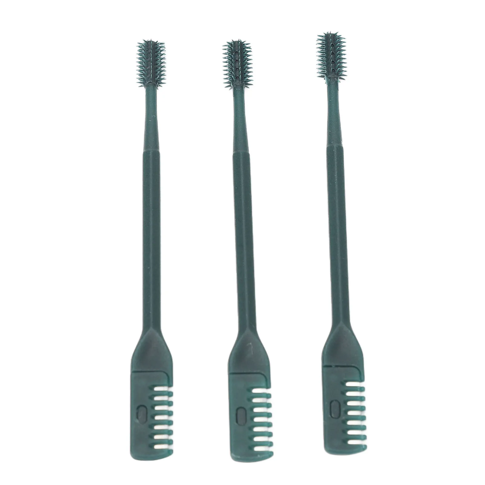 3 шт., ручной триммер для волос в носу, двойная головка, чистка ноздрей, безопасный защищенный нож для волос в носу, темно-зеленый, ручная машинка для стрижки волос в носу