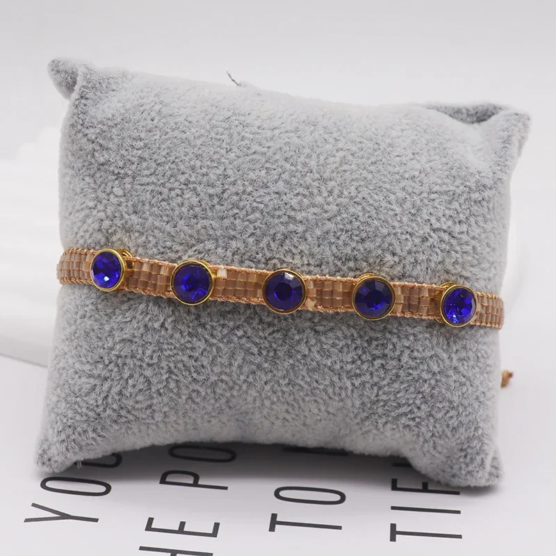 Beaded bracelet Multilayer Stick a diamond Colours Originality Hand knitting Bohemia Adjustable Tide Simple Rice bead bracelet