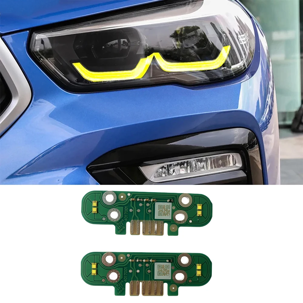 Refit Led Headlight Daytime Running Light Yellow Blue Red 63119477985 Chips Modules For BMW G05 X5 G06 X6 Non Laser Headlight