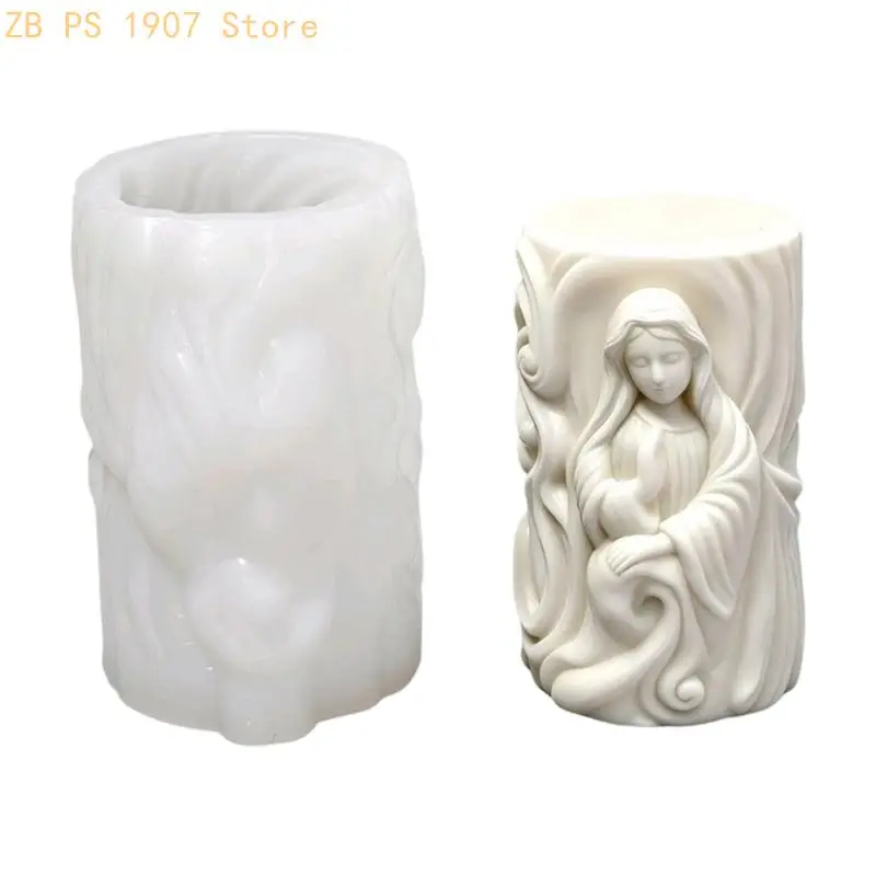 

Легко демонтируемая форма для свечей, гипсовая форма для украшения дома ручной работы, рельефный цилиндр, форма для мыла, для