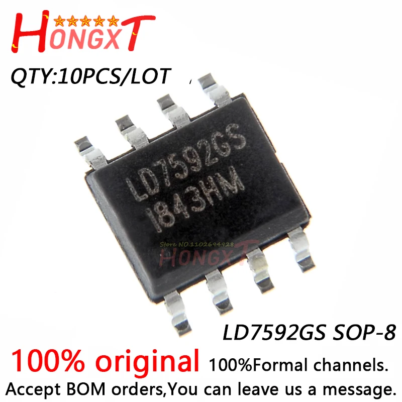 10PCS 100% NEW LD7592GS SOP-8.Chipset