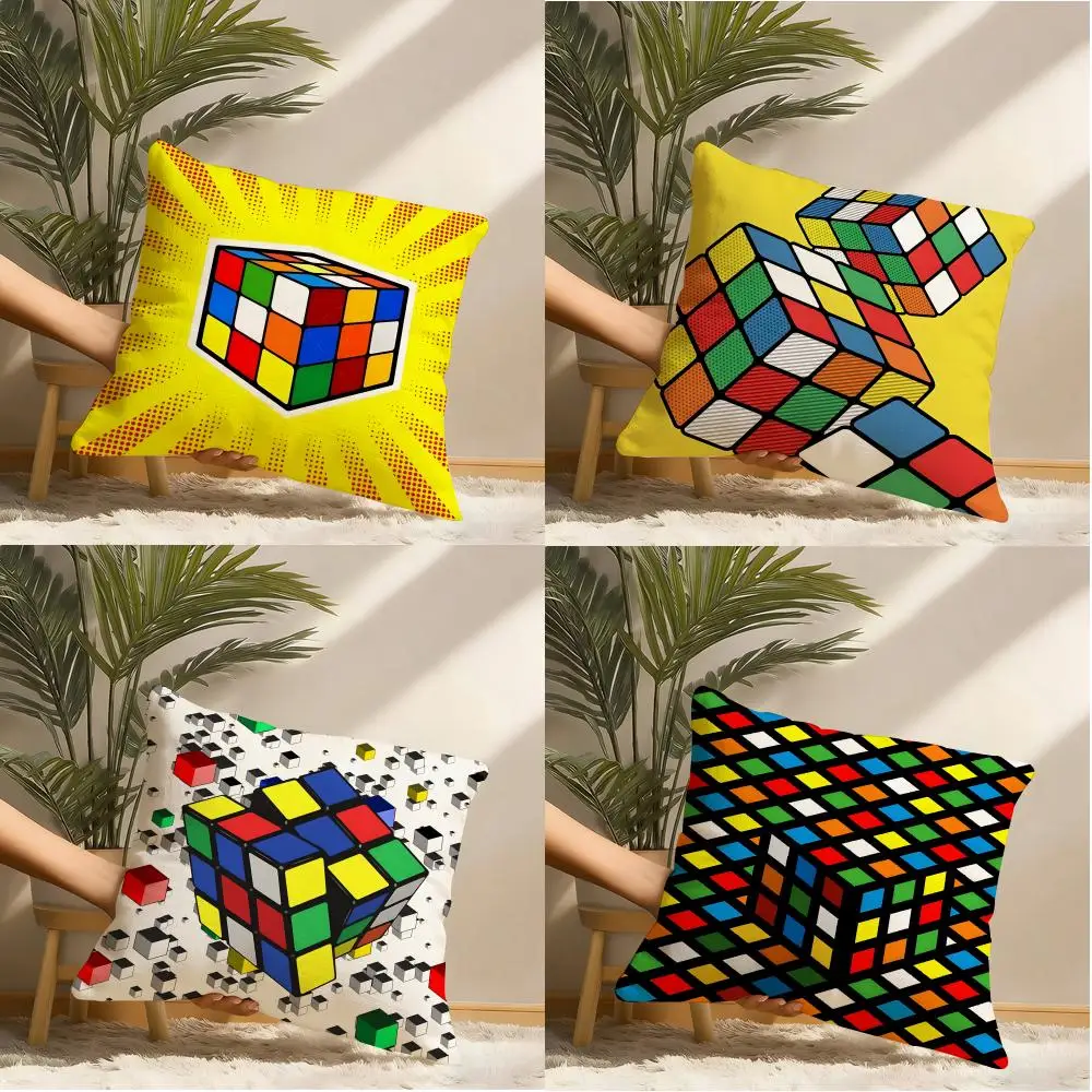 M-magic Game Cube Pillow Case Pillowcase, Double-sided Printed, Sofa Cushion, Bedroom Headboard Pillow