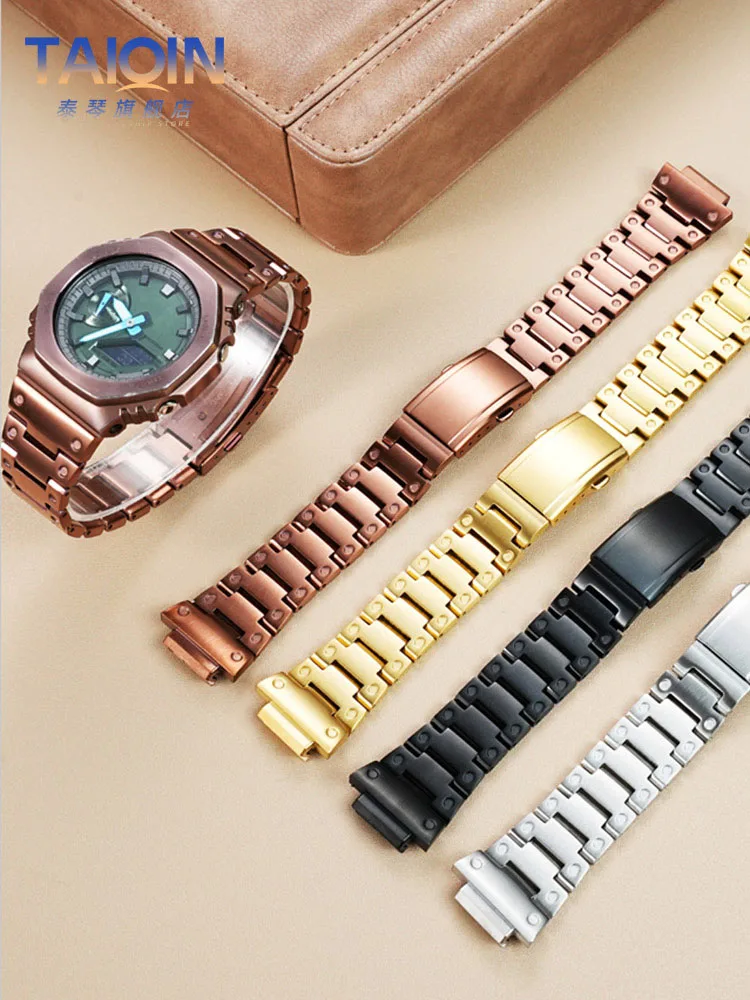 GM 2100 metal Stainless Steel Strap For Casio G-SHOCK 5611 GM-2100-1APR GM-2100B-3APR solid Watch band accessories bracelet