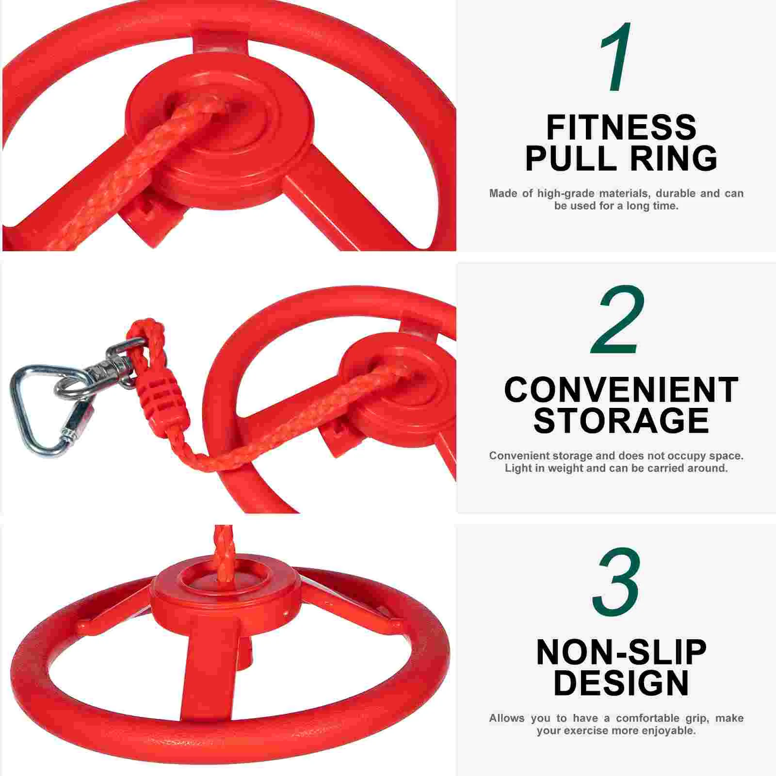 Ninja Wheel Plastic Fitness Ring Practical Handle Indoor Hanging Outdoor Children Toy