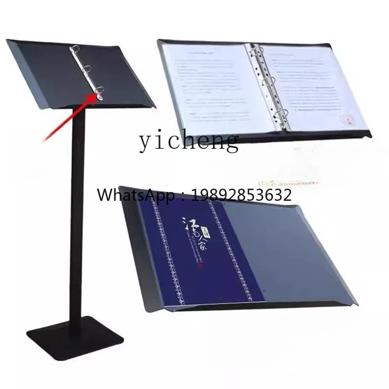 R1  Flip Menu Restaurant Loose-leaf Recipe Recipe Rack Sales Department Contract Publicity Rack Information Booth