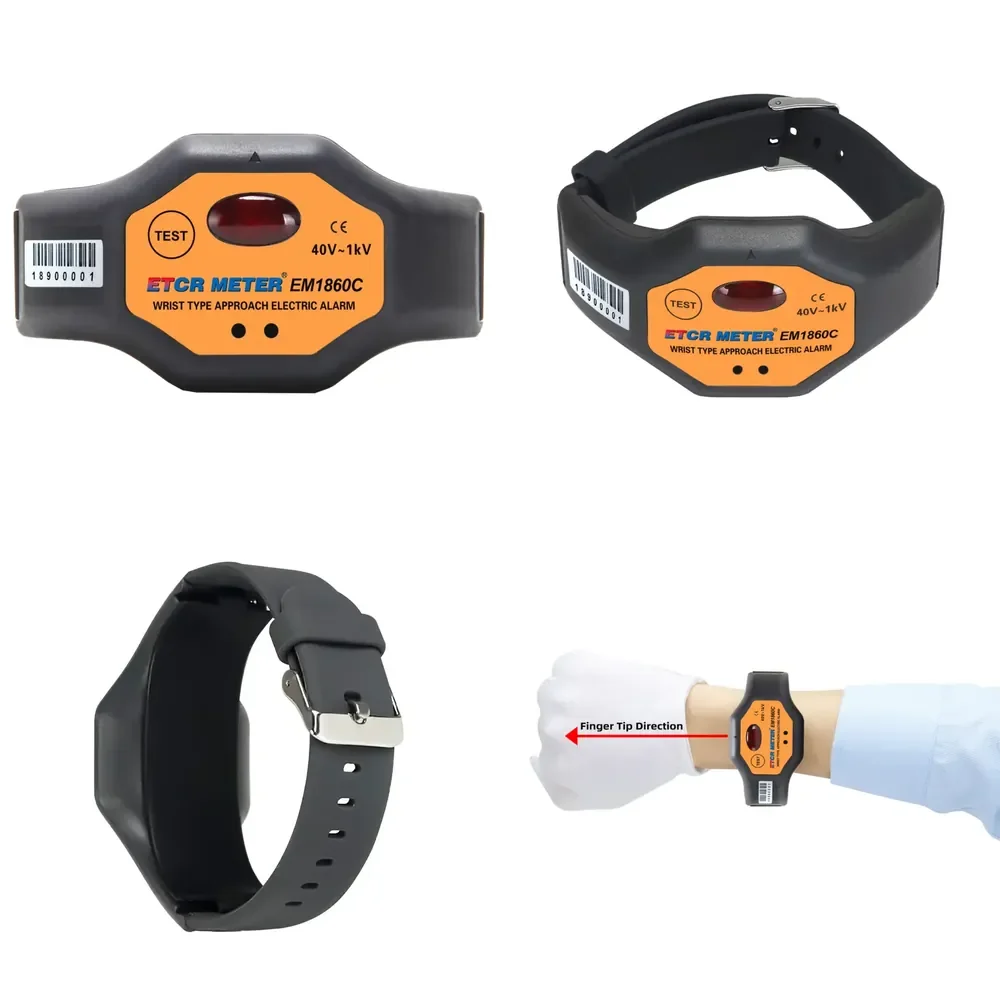

ETCR EM1860C for Low Voltage Circuit Maintenance 60cm Alarm for 1KV Wearable Type Approach Electric Alarm