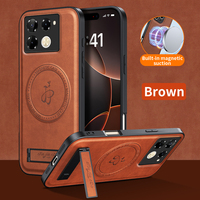 Leather Stand Case for Tecno Camon Infinix Note 50 40 Pro Hot 40i Magnetic Cover Mag-safe Charge Shockproof Full Camera Shell
