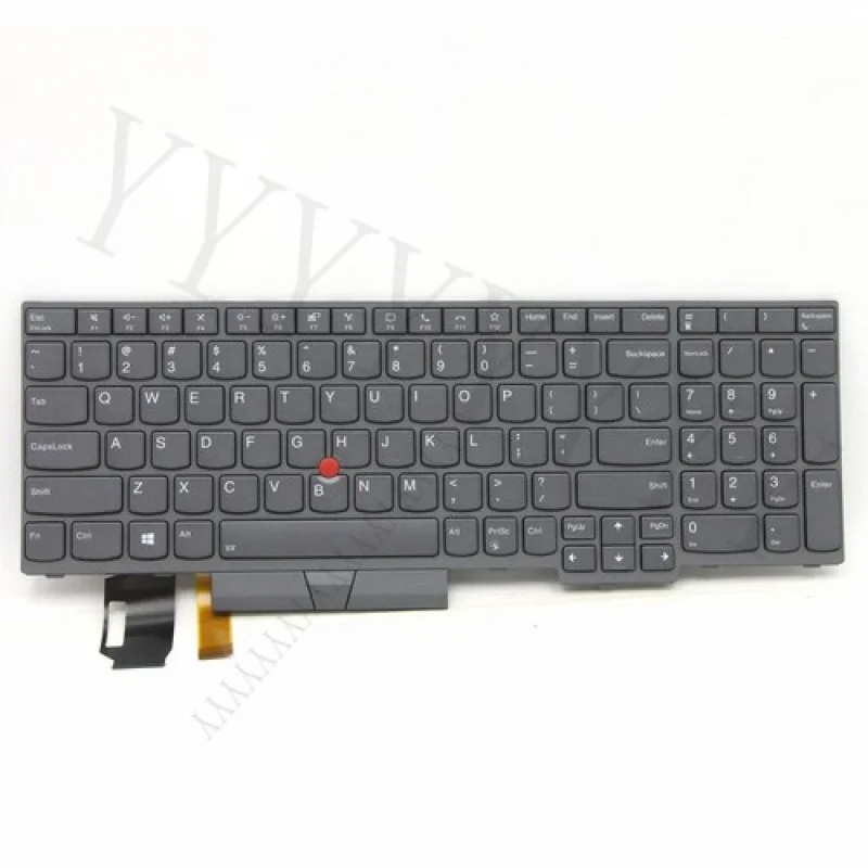 

Y + новая клавиатура с подсветкой US Eng, серая для ThinkPad T15 P15s Gen 2 20W4 20W5 20W6 20W7