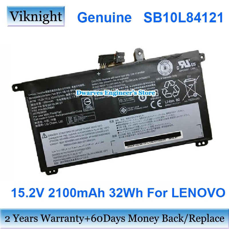 

Оригинальный аккумулятор SB10L84121, 15,2 в, 32 Вт-ч, 01AV493, для Lenovo Thinkpad P52 P51, ThinkPad T580, аккумуляторные батареи для ноутбуков