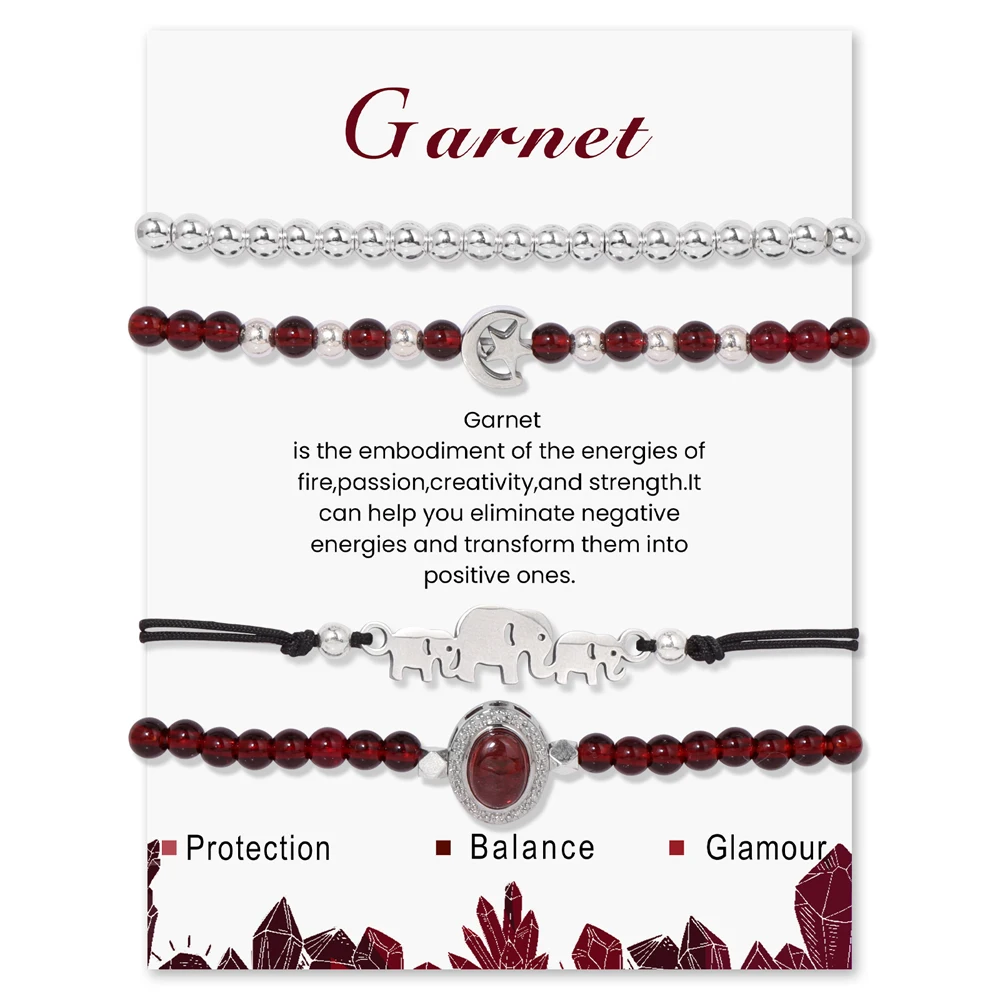 4 قطعة/المجموعة اللابرادوريت الخرز سوار الحجر الطبيعي الفضة اللون الفيل سحر حبل سلسلة أساور مجموعة للنساء الرجال المجوهرات