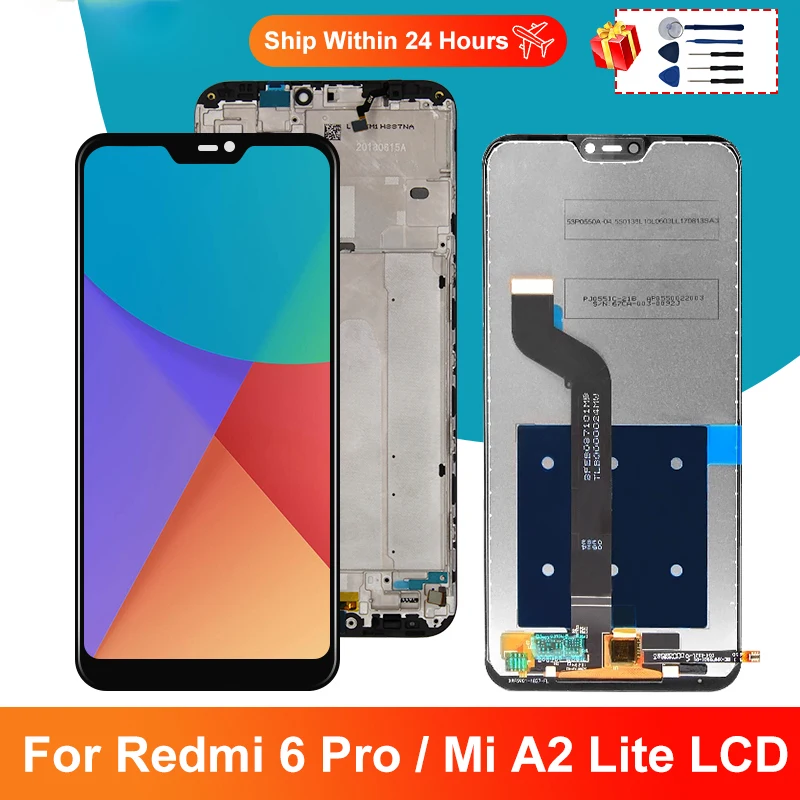 

5.84" For Xiaomi A2 Lite LCD Touch Screen Digitizer Display For Redmi 6 Pro LCD Mi A2 Lite Display Replacement Parts Accessories