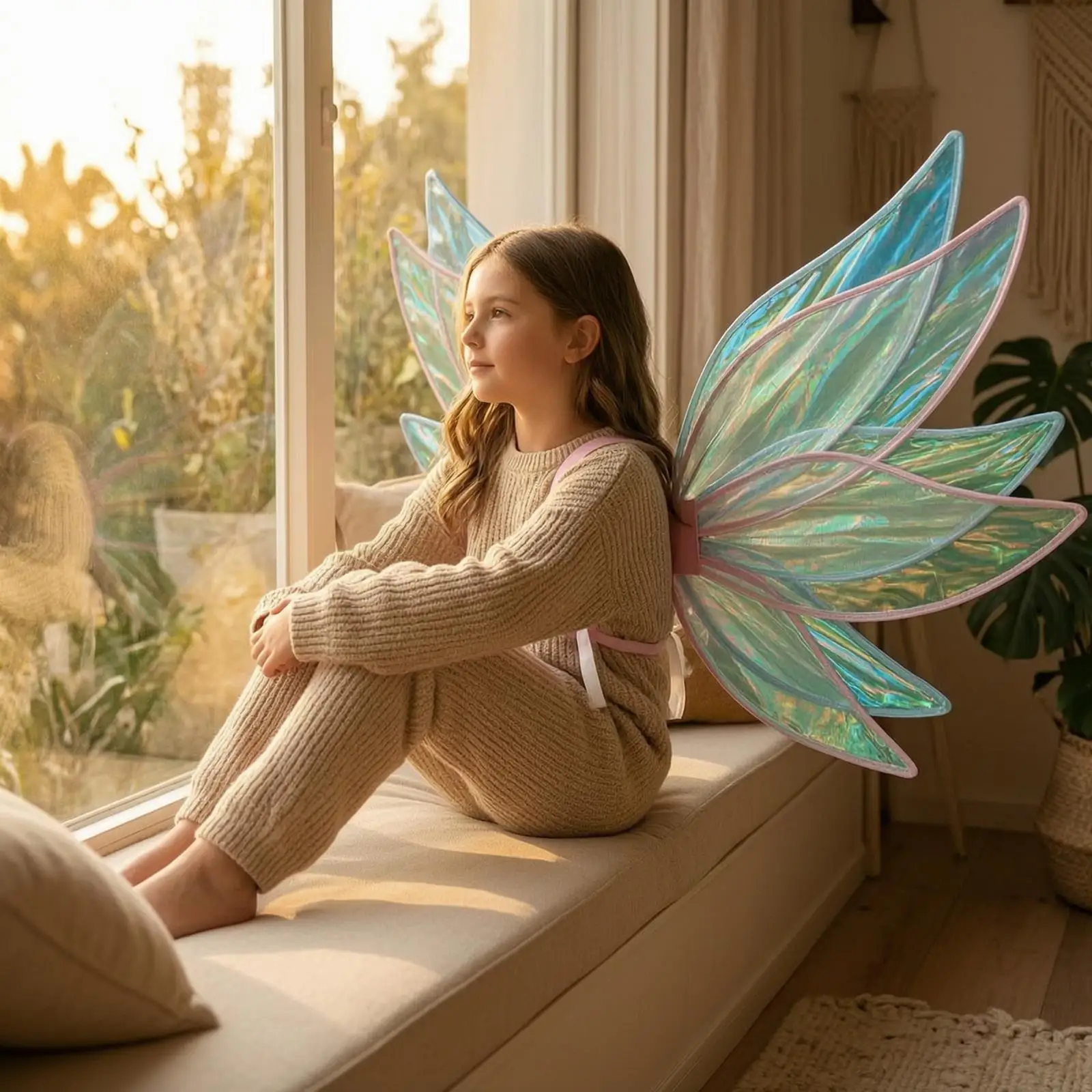 Butterfly Wings Translucent Cosplay Wings Large for Festivals, Photo Shoots